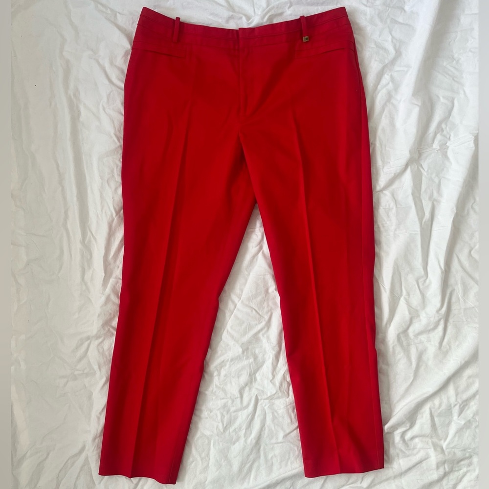 Red Calvin Klein straight pants